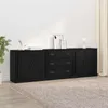 vidaXL, ensemble de 3 meubles de rangement, chêne noir, 210 Voir les images du produit 1