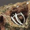 Ohrring Creole Klappscharnier 16x11mm spitzoval glänzend Produktbild-Vorschau 2