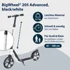 HUDORA BigWheel® 205 Advanced Scooter - Black & White- Produktbild-Vorschau 2