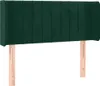 vidaXL Kopfteil mit Ohren Dunkelgrün 83x16x78/88 cm Samt Produktbild-Vorschau 1