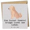 Mr. & Mrs. Panda Grußkarte Liebe Cocker Spaniel - Grau Produktbild-Vorschau 1