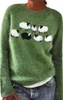 ASKSA Damen Pullover Elegant Rundhals Sweatshirt Casual Produktbild-Vorschau 1