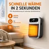 Steckdosenheizung 800W, Mini Keramik Heizlüfter mit Produktbild-Vorschau 5