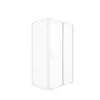 A white shower cabin with a sliding door, presented on a white background. Anteprima dell’immagine prodotto