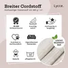 Cordstoff Meterware 1,40 m breiter Polsterstoff für Möbel Kissenbezüge DIY Zuschnitt beige Náhľad obrázku produktu