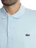 Lacoste Polo hellblau einfarbig Piqué 2-Knopf normale Produktbild-Vorschau 8