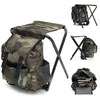 Sitzrucksack Klapp Camping Stuhl Hocker mit Rucksack Produktbild-Vorschau 1
