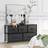Commode avec tiroirs en tissu, Chest of Drawers avec 5 Voir les images du produit 2