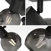 hoftronic LED-Deckenleuchte 2 Spots Rauchglas Schwarz E14 Produktbild-Vorschau 3