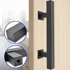 Poignée de porte coulissante noir mat, style rétro et loft Voir les images du produit 6