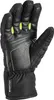 A black ski glove with green accents is shown from the side. Produktbild-Vorschau