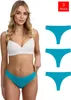 Tazzio Damen String 3er-Pack F933 (Türkis, L) Produktbild-Vorschau 1