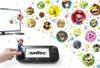 A Nintendo Wii U console with an Amiibo figure and various character icons floating around. Produktbild-Vorschau