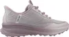 A side view of a pink and gray Skechers slip-on sneaker. Anteprima dell’immagine prodotto