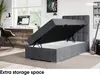MEBLINI Boxspringbett mit Bettkasten - Gepolstert Produktbild-Vorschau 5
