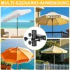 Sonnenschirmhalter Balkon Geländer, Einstellbar Ø23–38mm, Produktbild-Vorschau 7
