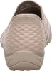 The back view of a beige slip-on shoe. Náhled obrázku produktu