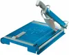 A blue paper trimmer with a silver blade and a gray handle is shown on a white background. Anteprima dell’immagine prodotto