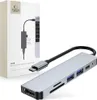 Tech-Protect V4-Hub-Adapter 6In1 Grau Produktbild-Vorschau 1