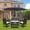 Jayseuw Set da salotto 4 pezzi Mobili da balcone Set da Anteprima dell’immagine prodotto 7