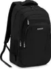 A black backpack is shown against a white background. Produktbild-Vorschau