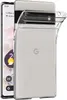 A clear phone case is shown over a Google Pixel phone. Produktbild-Vorschau