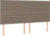 vidaXL Boxspringbett mit Matratze Taupe 200x200 cm Stoff Produktbild-Vorschau 5