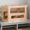 vidaXL Hamsterkäfig 80x40x43 cm Massivholz Tanne Produktbild-Vorschau 1