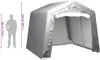 vidaXL Úložný stan 300x300 cm Steel Grey Náhled obrázku produktu 5