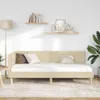 vidaXL Letto angolare color crema 100 cm x 200 cm Tessuto e Anteprima dell’immagine prodotto 3