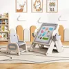 COSTWAY 6-in-1 Kinder-Tisch & Stuhl Set, Kindersitzgruppe Produktbild-Vorschau 9