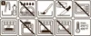 A grid of instructional icons related to product care and usage. Náhled obrázku produktu