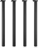 Wiltec Edelstahl Tischbein Set, schwarz, 4 Möbelfüße Ø 60 Produktbild-Vorschau 1