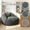 Pouf géant pour adulte, rembourrage en mousse déchiquetée, Voir les images du produit 2