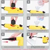 Instructions for using a yellow steam cleaner. Produktbild-Vorschau