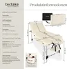 tectake® 3zónové masážní lehátko Phuket Šířka 70 cm, Náhled obrázku produktu 7