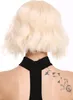 WIG ME UP Perücke kurz Pony Wellig Volumen Hellblond Produktbild-Vorschau 4