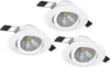 EGLO 3er Set LED Einbaustrahler Saliceto, dimmbare Produktbild-Vorschau 1
