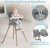 Ezebaby Hochstuhl Baby Sitzerhöhung Kinderstuhl 6-in-1 Produktbild-Vorschau 3