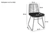 Esszimmerstuhl Rattanstuhl Farbe braun inkl. Sitzkissen Produktbild-Vorschau 8