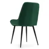 A single green upholstered chair with black legs is shown from the back against a white background. Produktbild-Vorschau