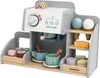 A wooden toy coffee and ice cream bar with various accessories. Anteprima dell’immagine prodotto