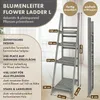 TTL HOME Blumenleiter Flower Ladder L 160x41x50cm hellgrau Produktbild-Vorschau 2