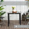 Outsunny Gartentisch Esstisch für Garten Balkontisch für 4 Produktbild-Vorschau 6