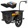 MONZANA® Fahrradanhänger mit 90L Kunststoffwanne inklusive Produktbild-Vorschau 1