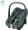 A dark gray Maxi-Cosi Pebble i-Size baby car seat is shown from a diagonal front-side angle against a white background. Anteprima dell’immagine prodotto