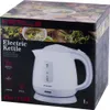 The image shows the retail packaging of a Kamille electric kettle. The box features an image of the kettle itself, along with branding and product information. Produktbild-Vorschau