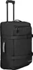 A black rolling travel bag with its handle extended. Voir les images du produit