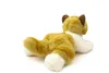 Plüschtier Katze 23 cm Orange Weiß liegend – Weiches Produktbild-Vorschau 3