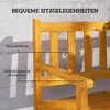 Outsunny 2-Sitzer Gartenbank Holz, Sitzbank, Gartenmöbel Produktbild-Vorschau 7
